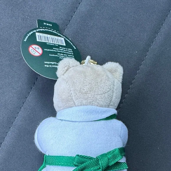 Starbucks Barista Bear with Pink Star Keychain Bag Charm - Picture 6 of 10